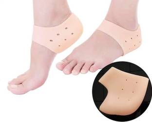 RBS Soft (M size) Silicone Gel Heel Pad Socks for Pain Relief - 1 Pair Heel Support