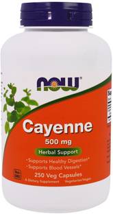 Now Foods Cayenne, 500 mg, 250 Veggie Caps