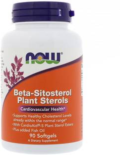 Now Foods Beta-Sitosterol Plant Sterols, 90 Softgels