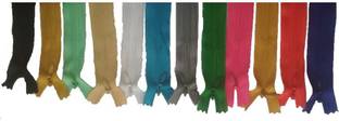 Aapal Collection Aapal zips Multicolor Synthetic Invisible Zipper Multicolor Synthetic Invisible Zipper