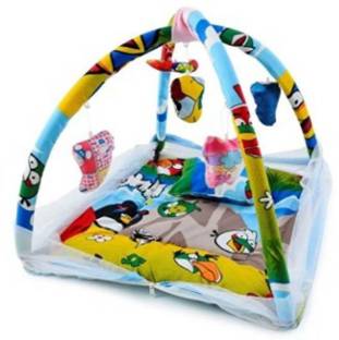 Chote Janab Baby Play Gym cum Bedding set with mosquito net & Pillow Baby Crib