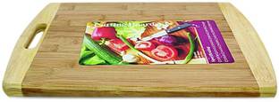 KitchenFest Bamboo Chopping Board with Handle Size:-(24*34 cm) for Cutting/Slicing Fruits, Vegetables, Meat etc Wooden, Bamboo Cutting Board