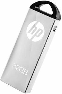 HP USB 2.0 Flash Drive 32GB V220W 32 GB Pen Drive Compatible with Laptop, Audio Player, Tablet, Desktop Computer, Television, Mobile, Netbook USB 2.0, USB 3.0 Metal Case