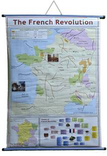 ROLLUP CHART OF THE FRENCH REVOLUTION (PIPE MOUNTED) Photographic Paper