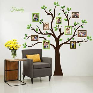 Asmi Collections 170 cm Asmi Collections Wall Stickers Big Family Photo Tree  Removable Sticker