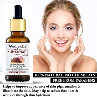 Vedlekha 100% Pure Kumkumadi Tailam For Radiant Skin For Brightens,Healthy & Glowing Skin