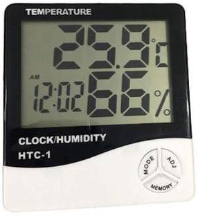 CONAVA Humidity Time Display Meter with Alarm Clock, Wall Mount or Table Top Digital Multimeter