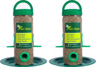 Paxidaya Window Bird Feeder 02 piece (green) Window Bird Feeder Bird Feeder