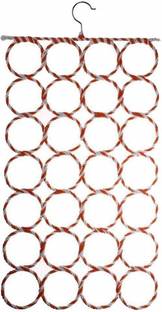 KitchenFest 28 Ring Hanger for Scarf, Shawl, Tie, Belt, Closet Accessory Wardrobe Organizer Scarf Organizer