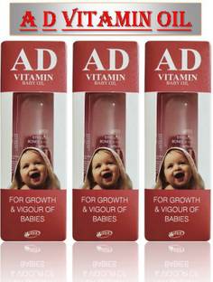 AD VITAMIN 100 % ORIGINAL BABY MASSAGE OIL PACK OF 3*100 ML (300 ML)