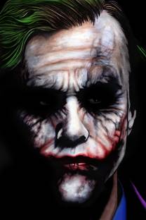 Joker Simplistic Face Art Poster| For Joker Lovers | HD Poster for Wall decor (300GSM Thick Paper, Gloss Laminated) Paper Print
