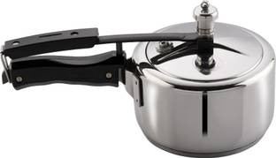 VINOD Sandwich Bottom Stainless Steel Induction Friendly Inner Lid Pressure Cooker 2 L Inner Lid Induction Bottom Pressure Cooker