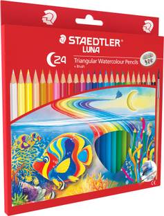 STAEDTLER Luna triangular watercolour pencils Triangular Shaped Color Pencils