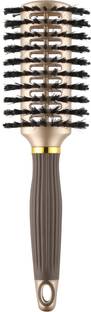 ROZIA Pro R-031 Boar/Nylon Vented Tunnel Hair Comb Brush Ideal for Blow-Dry