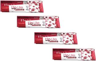 Leeford Lip Lite Strawberry Moisturizing Lip Balm with SPF 15 ( 4 Pc x 15 gm ) Strawberry
