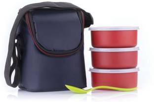 Analog Kitchenware 3 Layer Stainless Steel Lunch Box 3 Containers Lunch Box
