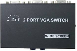 techut  TV-out Cable 2 PORT VGA SWITCH to Connect Two CPU to One Display