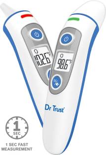 Dr Trust (USA) i-check Clinical Digital Forehead Ear Infrared Temperature Thermometers Machine for kids Adults Pets Objects & Babies Fever Model-601 Thermometer