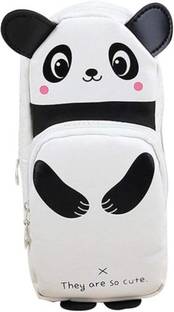 True Human Multipurpose Panda pencil pouch for boys and girls panda Art Artificial Leather Pencil Box
