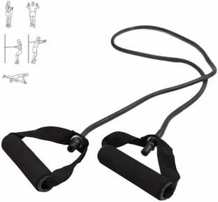 Leosportz Resistance Exercise Bands with Handles, Home & Gym Strength रेजिस्टेंस ट्यूब