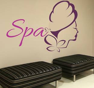 Wallzone Beauti Parlour Large Vinyl Wallsticker (60 cm x 90 cm)