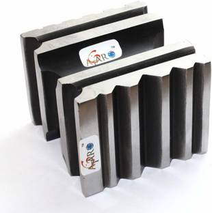 ATAR Steel Dapping Block 2.5" x 2.5" x 2" Jewelers Doming Groove Line Jewelry Tool ATDB6.