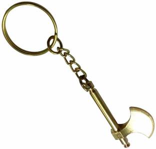 ZYZTA Golden Metallic Axe Shaped Key Chain