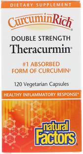 Natural Factors Double Strength Theracurmin, 120 Vegetarian Capsules