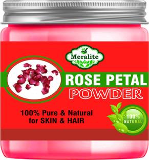 Meralite 100% Pure Rose Petals Powder for Herbal Skin Care