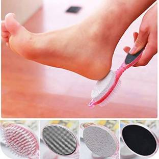 SOWME  Multi-use Foot Care Brush/Pumice Scrubber/Pedicure Scraper Multicolor 1 pcs