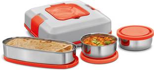 MILTON Electric Tiffin FLATRON (3 Containers) 3 Containers Lunch Box