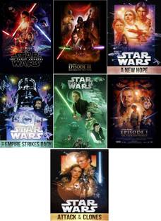 Star Wars ( 7 Movies name see in Description ) Dual Audio Hindi and English clear HD print clear voice (it's durn DATA DVD play only in computer or laptop) it not original without poster