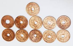 Astrosiddhi COPPER HOLE COINS (43) Decorative Showpiece  -  1.905 cm