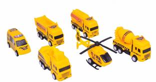 MON N MOL Pull Back Construction Vehicle Toys