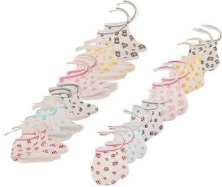 Fareto New Born Baby Combo Of Booty & Mittens(Set Of 6)
