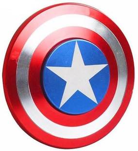 Bestie Toys Amazing Metal Rounded Captain America Avenger Shield Fidget Spinner Toy for Kids