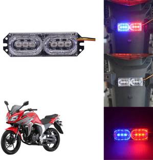 Vagary Blinking Light with Red and Blue color Mini Flasher & Strobe Light-467 Headlight Motorbike LED for Yamaha (12 V, 4 W)
