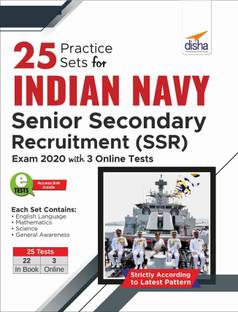 25 Practice Sets for Indian Navy Senior Secondary Recruitment (SSR) Exam 2020 with 3 Online Tests