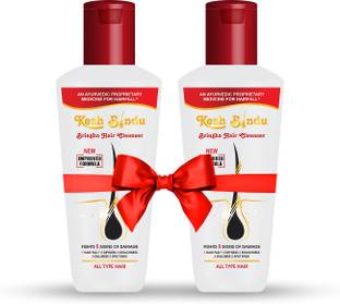 KeshBindu Bringha Anti Hairfall Cleanser Shampoo pack of 2