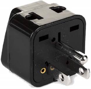OREI India to USA, Japan, Philippines Type B Travel Adapter Plug - 2 in 1 Worldwide Adaptor