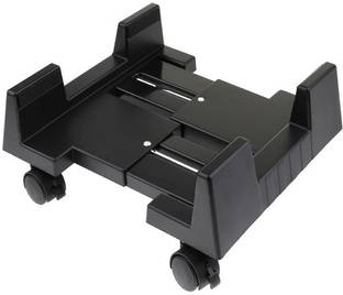 AlexVyan Genric Heavy Duty Black Computer CPU Stand CPU Trolley with Wheels1 CPU Holder