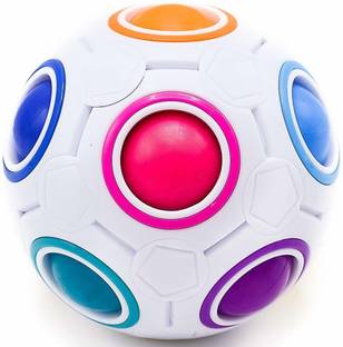 Wembley Toys Magic Rainbow Ball Puzzle Cube Fidget Brain Game Toy for Kids