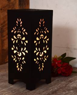 TrendyHouse Wooden LED Table Lamp With Creative Design,Suitable for Bedside,Drawing room,Lobby Etc Table Lamp