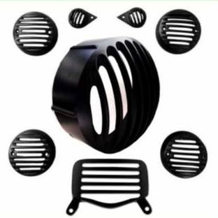 KOHLI BULLET ACCESSORIES 350cc 500cc Headlight Cover Grill Set Of 8 Bike Headlight Grill