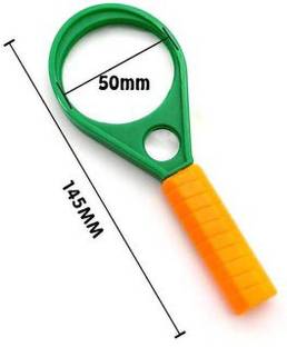 nawani Heavy Handle Magnifying Glass/Lens,Optical Graded Lens 10X,Size - 6/15 cm 10X Magnifying Glass