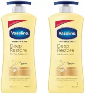 Vaseline Intensive Care Deep Restore Body Lotion (400 ml X 2)