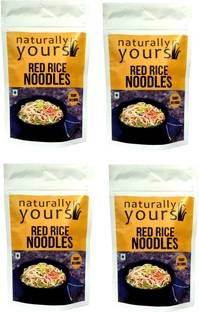 naturally yours Red Rice Noodles 45g (Pack of 4) Instant Noodles Vegetarian