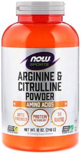 Now Foods Sports, Arginine & Citrulline Powder, 12 oz (340 g) EAA (Essential Amino Acids)