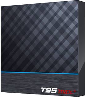 Profitech Communication T95 MAX+ S905X3 4GB/32GB Android 9.0 64-bit Quad core Dual WiFi 2.4G+5G/1000M/3 USB Port/H.265 3D 8K@75fps Android TV Box Media Streaming Device