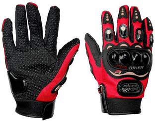 Probiker PB7G7 Hand Grip for Bike Motorcycle Scooter - (Red M) Riding Gloves